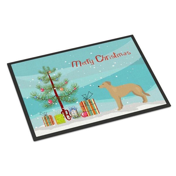 Carolines Treasures 24 x 36 in. German Sheprador No.1 Christmas Tree Indoor or Outdoor Mat CK3834JMAT - main